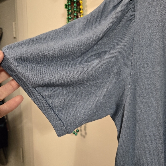 Ladies blue sweater blouse by Mod Ref. Size L - Picture 3 of 4